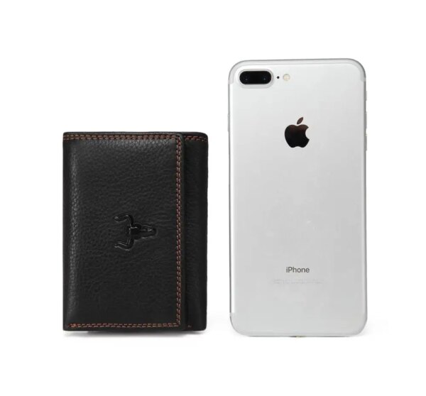 portefeuille rfid courts en cuir de vache pour hommes et femmes