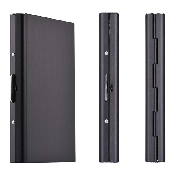 12667-e10927.jpg porte carte rfid de crédit en acier inoxydable, multifonction, antivol, RFID