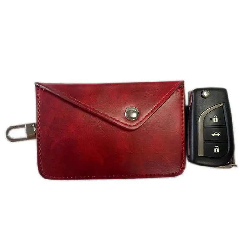 portefeuille rfid Étui en cuir PU pour bloqueur de Signal de clé de voiture