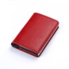 porte carte rfid de crédit pour hommes, porte-monnaie en cuir RFID