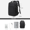 Sac a dos antivol de voyage pour hommes, Business, esthétique, école, extensible, USB