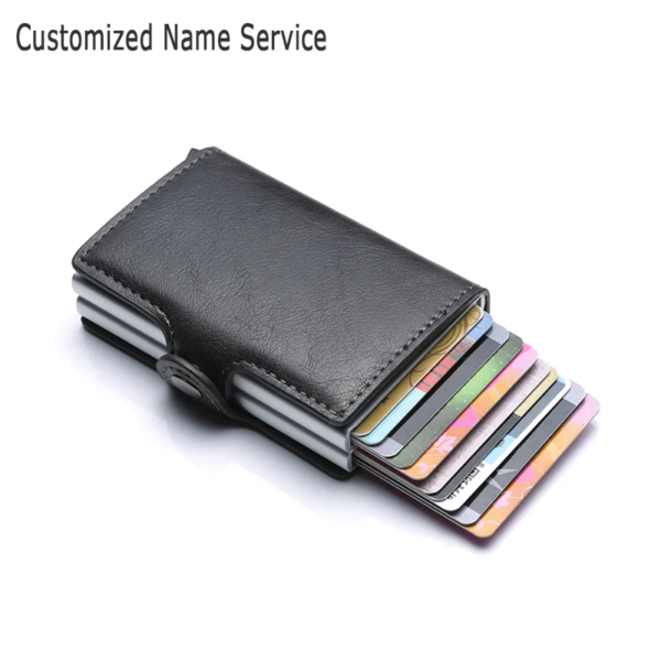 portefeuille rfid intelligent pour hommes, petit porte-cartes RFID