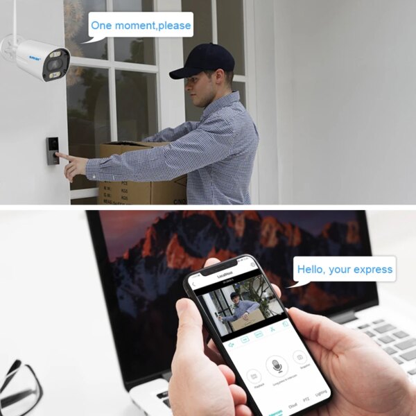 1630-05a102.jpg Smar Kit de Caméra de Surveillance Extérieure avec Wifi, Système de Sécurité sans Fil