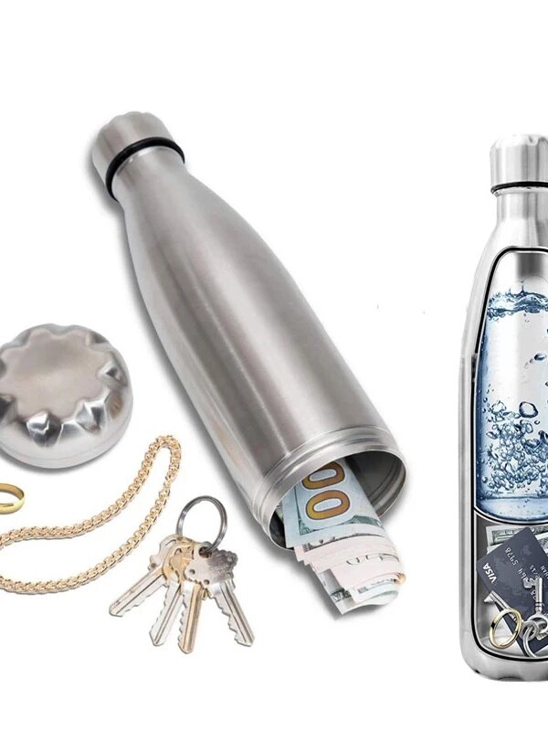 coffre fort secret Déviation bouteille d'eau Portable de 750ml
