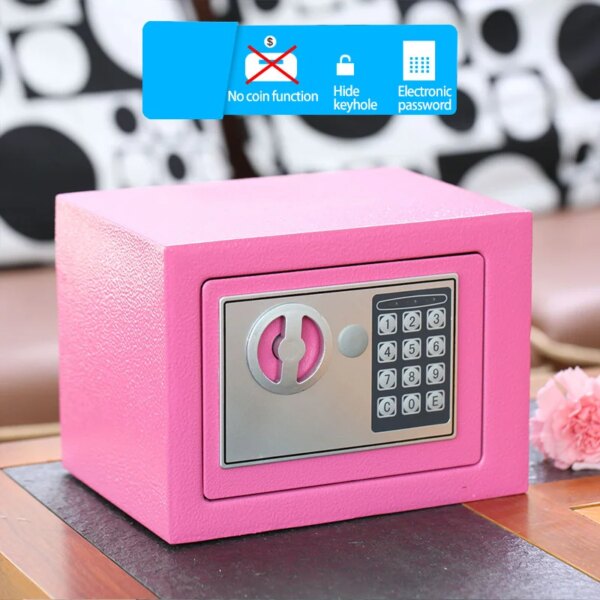 mini coffre fort numérique, Mini coffres-forts en acier, petite banque d'argent