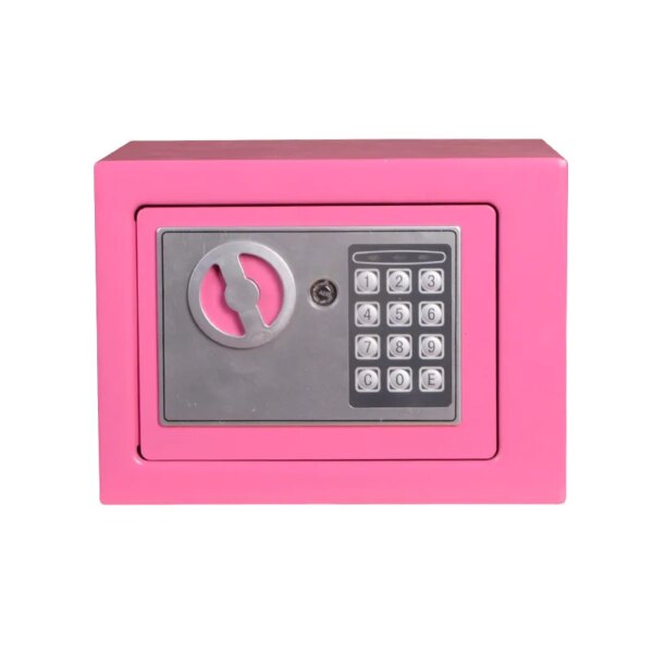 mini coffre fort numérique en acier, Mini coffre-fort ménager avec clé