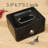 mini coffre fort caisse à billets pratique en acier inoxydable