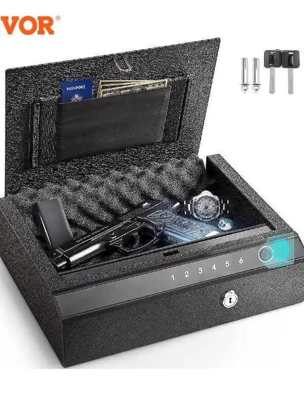 Coffre fort maison pistolet en acier