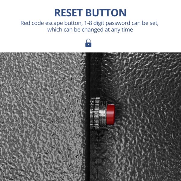 mini coffre fort de 1.53 pieds cubes, boîtier de sécurité d'armoire étanche au feu