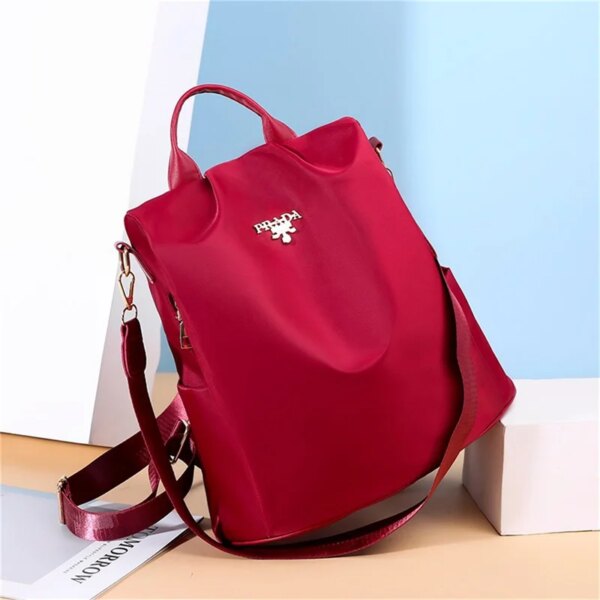 2410-acb809.jpg Sac à dos de voyage d'école Oxford pour femmes, Anti-vol, en tissu Durable, nouvelle mode