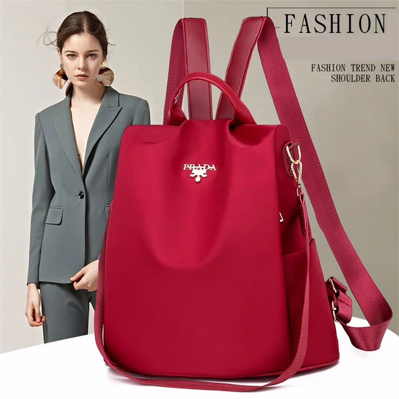 Sac à dos de voyage d'école Oxford pour femmes, Anti-vol, en tissu Durable, nouvelle mode