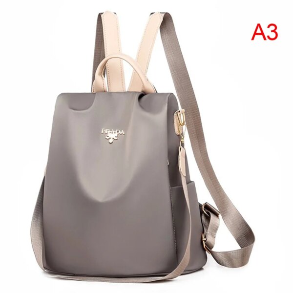 Sac à dos de voyage d'école Oxford pour femmes, Anti-vol, en tissu Durable, nouvelle mode