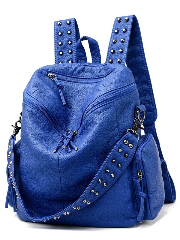 Annmouler – sacs à dos en cuir souple pour femmes, sac de jour de luxe de qualité, sac de voyage antivol, grand sac d'école