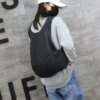 Sac a dos antivol individuel en cuir souple pour adolescents, pour filles et garçons