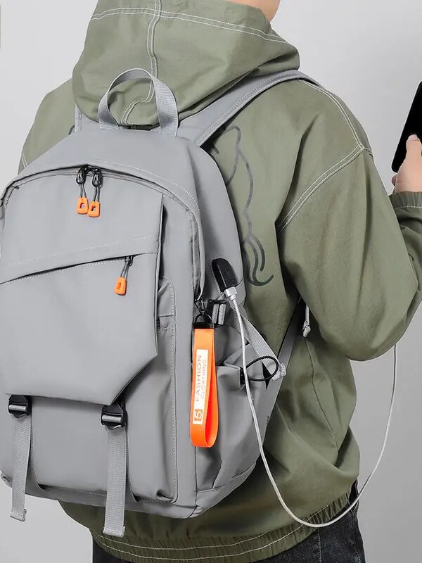 2594-ee22bd.jpg Sac a dos antivol étanche Simple et solide pour hommes, fourre-tout urbain USB léger