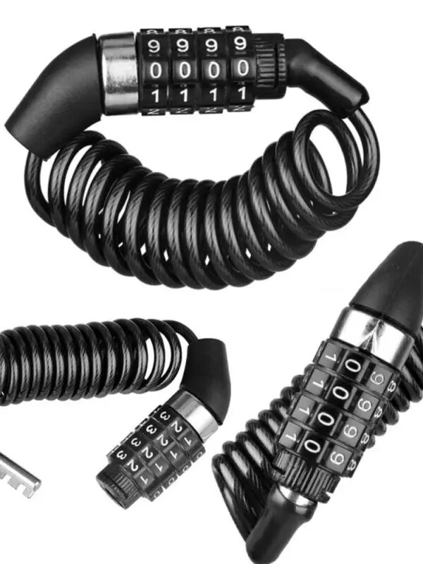 antivol velo Serrure de casque de moto avec câble en fil d'acier