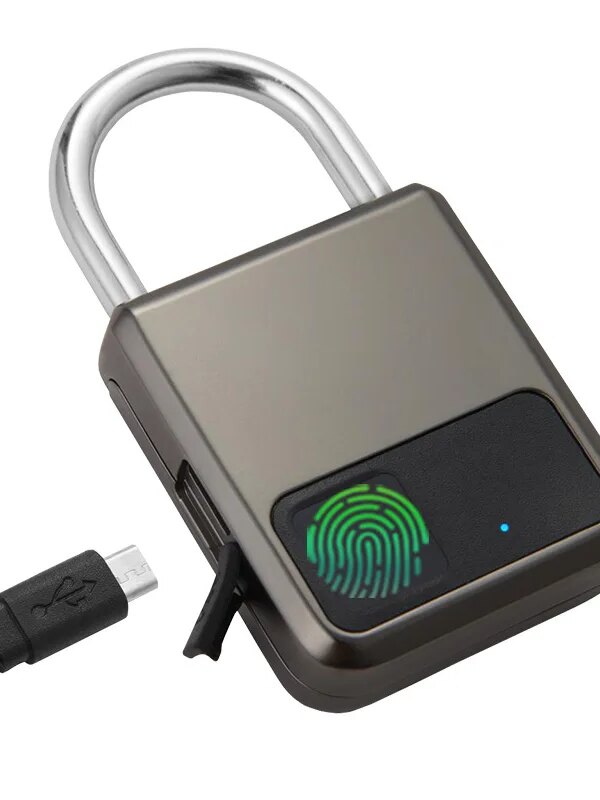 antivol velo Cadenas à empreintes digitales, étanche, intelligent, sans clé