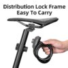 antivol velo serrure de vélo Portable antivol, anneau de verrouillage vtt