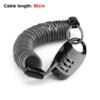 antivol velo serrure de casque Portable avec mot de passe à 3 chiffres