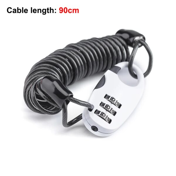 antivol velo serrure de casque Portable avec mot de passe à 3 chiffres