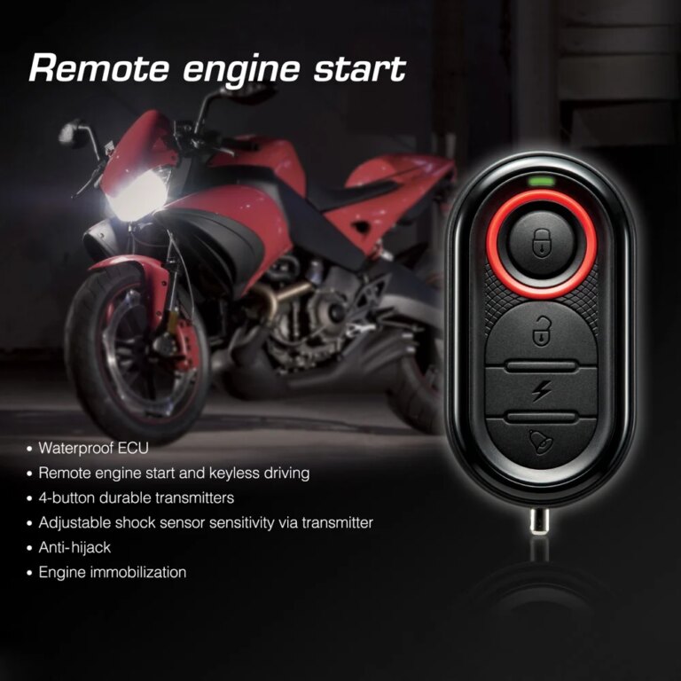 Antivol moto en ABS avec télécommande