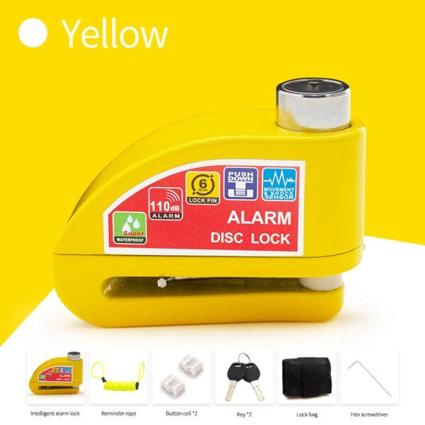 antivol moto Alarme de verrouillage de vélo moto, accessoires de moto