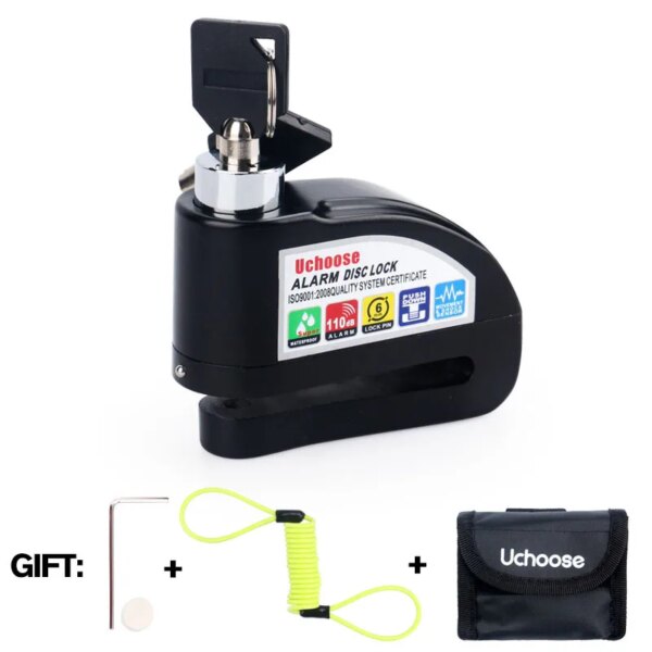 antivol moto Verrouillage d'alarme de frein de disque de roue de Scooter