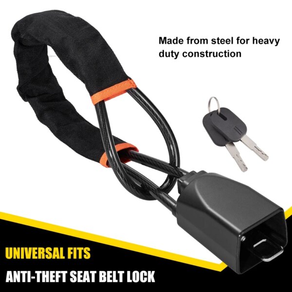 antivol voiture Serrure de volant de voiture en acier antivol