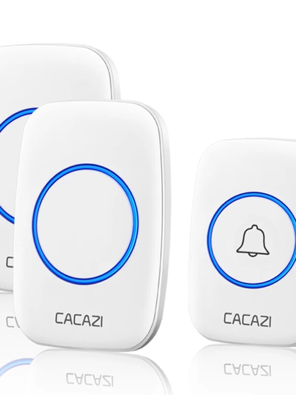 sonnette sans fil exterieur étanche sans fil, portée de 300m, prise US EU UK