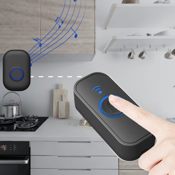 3933-add839.jpg sonnette sans fil exterieur intelligente sans fil 433mhz, sonnette de bienvenue à la maison