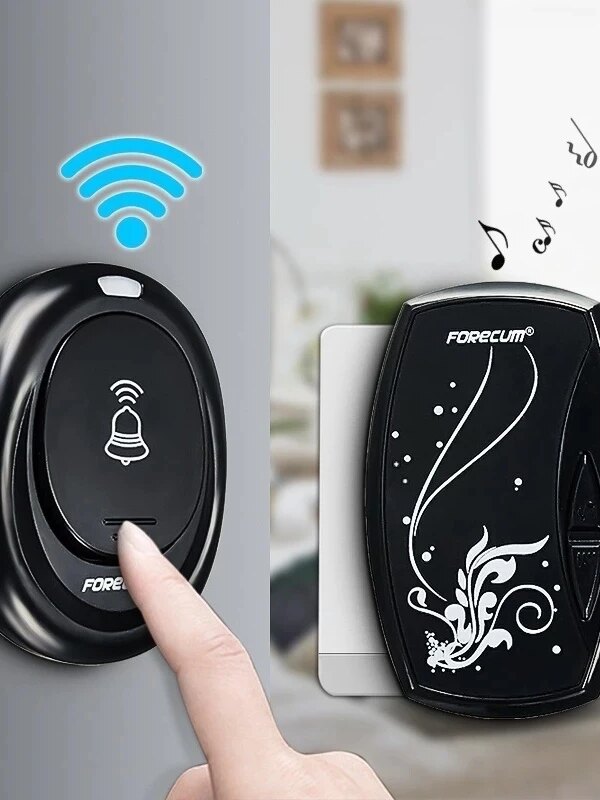 sonnette sans fil exterieur étanche télécommande alimentée par batterie