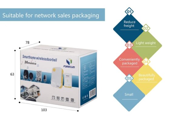 sonnette sans fil exterieur étanche télécommande alimentée par batterie