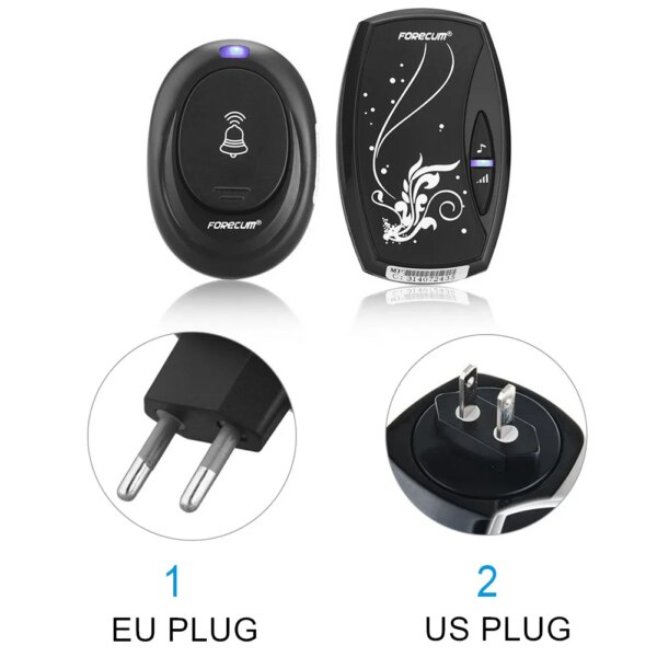 sonnette sans fil exterieur étanche télécommande alimentée par batterie