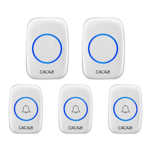 sonnette sans fil exterieur étanche sans fil, portée de 300m, prise US EU UK