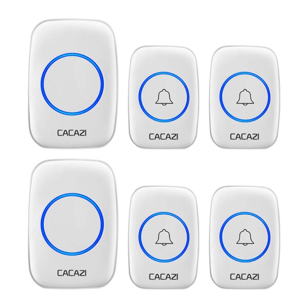 sonnette sans fil exterieur étanche sans fil, portée de 300m, prise US EU UK