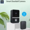 sonnette video sans fil de porte sans fil, wi-fi, caméra HD extérieure