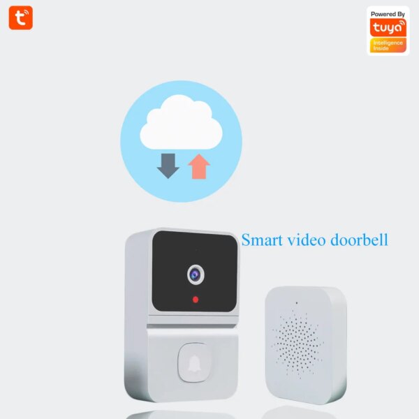 sonnette video sans fil WIFI intelligent pour maison, Vision nocturne à infrarouge