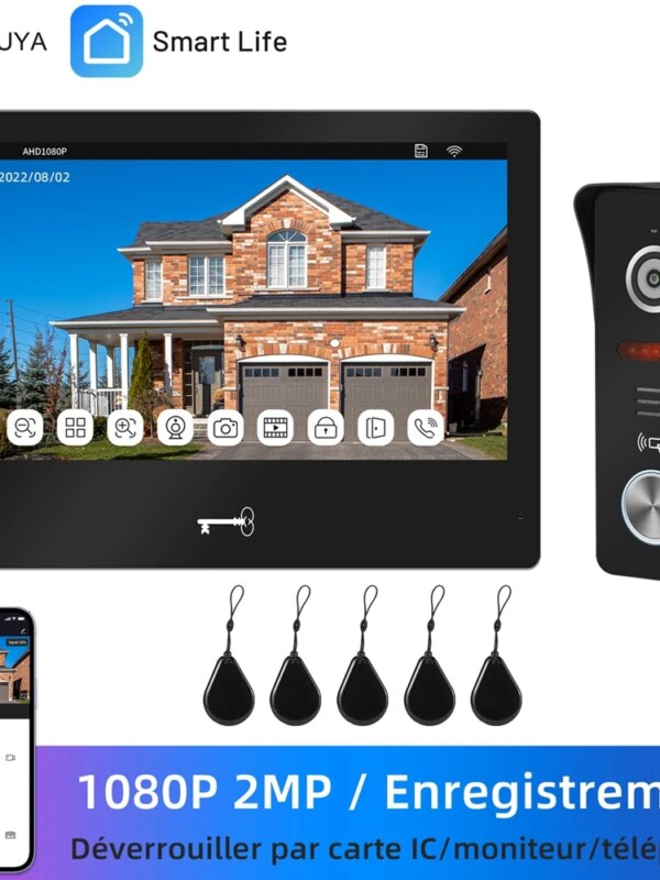 sonnette video sans fil visiophone sans fil,interphone video