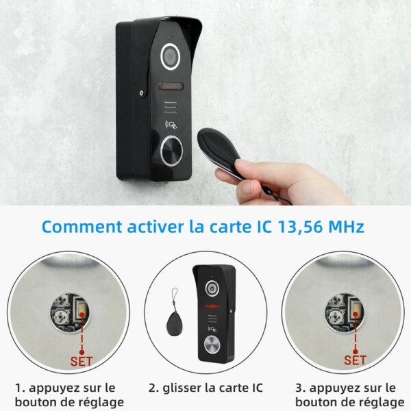 sonnette video sans fil visiophone sans fil,interphone video