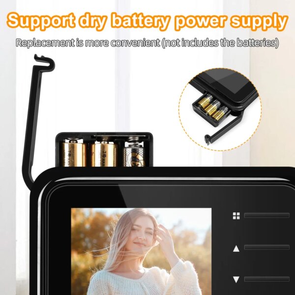 sonnette video sans fil écran LCD 2.4 pouces, Vision nocturne IR