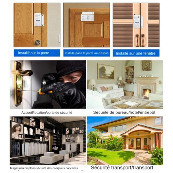 alarme Système d'Alarme de Sécurité Sans Fil, Résistant aux Intempéries