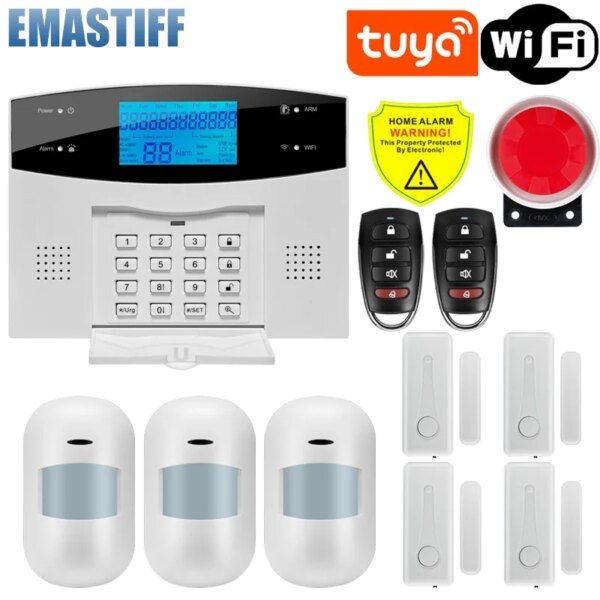 alarme WiFi GSM Protection de la sécurité de la maison système d'alarme