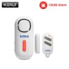alarme – capteur anti-cambriolage sans fil, 120db, capteur d'ouverture de porte/fenêtre