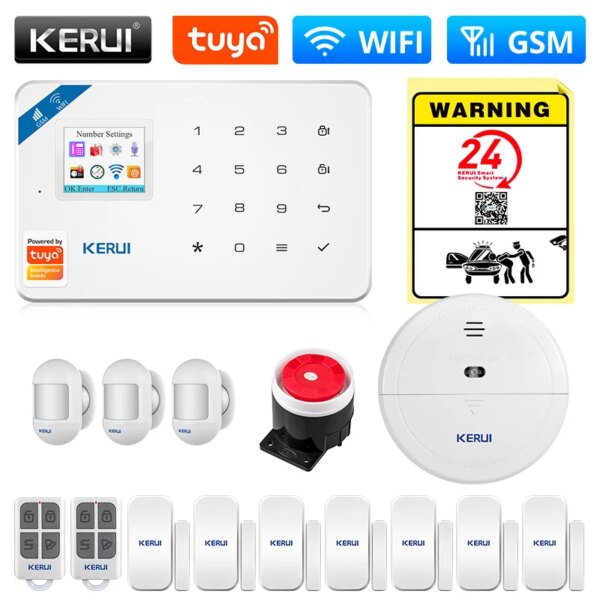 alarme Smart WIFI GSM système d'alarme de sécurité fonctionne