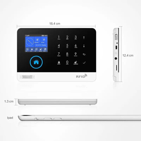 alarme Système de sécurité domestique sans fil, wi-fi, GSM, 433MHz