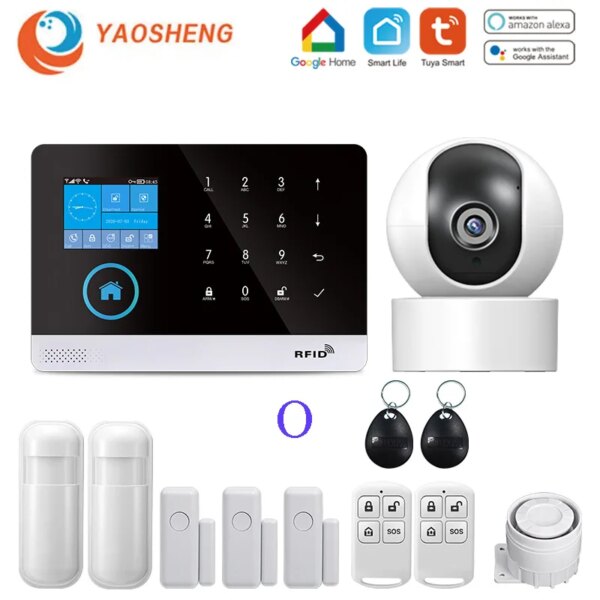 alarme Système de sécurité domestique sans fil, wi-fi, GSM, 433MHz
