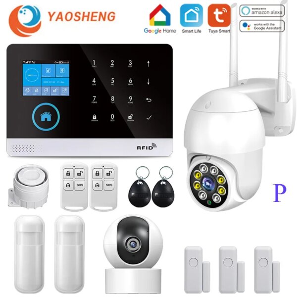 alarme Système de sécurité domestique sans fil, wi-fi, GSM, 433MHz