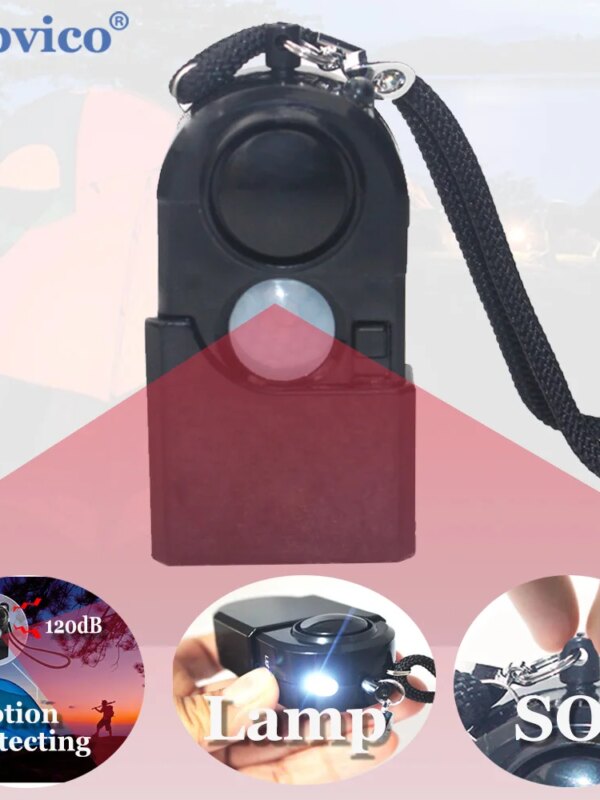 alarme Détecteur de mouvement infrarouge Portable Mini PIR pour Camping et voyage