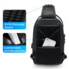 Sac antivol à bandoulière multifonction Anti-vol imperméable pour homme