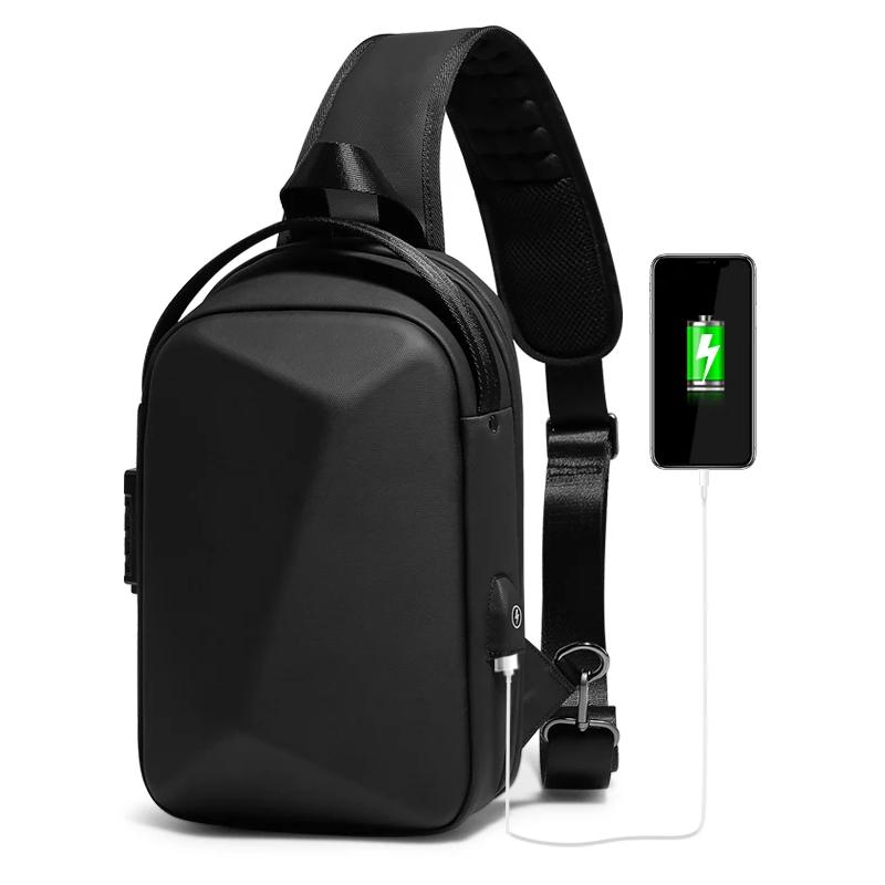 Sac antivol à bandoulière multifonction Anti-vol imperméable pour homme